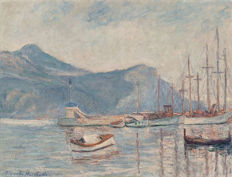 Boten in de haven, Blanche Hoschedé-Monet van Meesterlijcke Meesters
