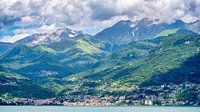 A view from the Abbazia di Piona monastery over Lake Como
