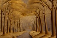 Forêt de Veluwe éditée dans Photoshop