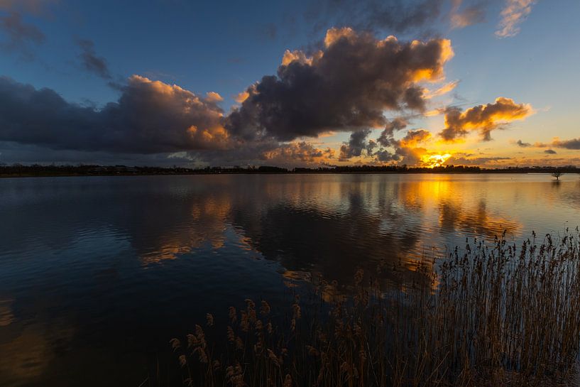 Mirror image at sunset by peterheinspictures