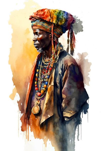 Afrique Aquarelle par Preet Lambon