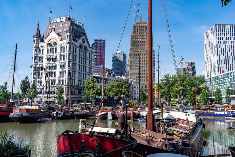 Rotterdam, Oude Havenkade et la Maison Blanche (1898) par Marc Wielaert