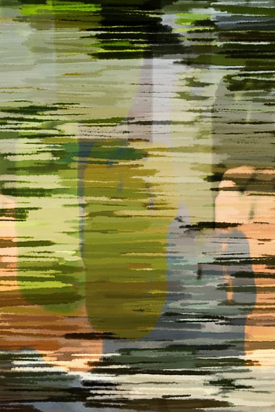 Botanische schittering. Abstract landschap. Zomerrit. van Dina Dankers