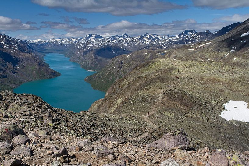 Besseggen hiking tour in Jotunheimen Norway. by Hamperium Photography
