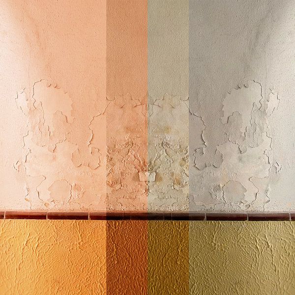 old wall Tivoli Utrecht abstract collage by Studio Boterkoek