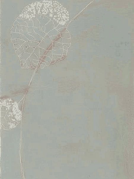 Abstrakte Botanik im japanischen Stil von Japandi Art Studio