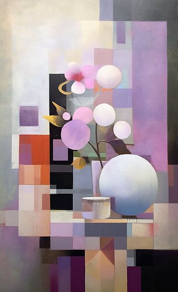 Collage Still Life Lilac by Jacky