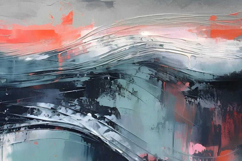 Abstracte zee van Artsy