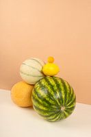 Gestapeltes' Obst-Stillleben (stehend)