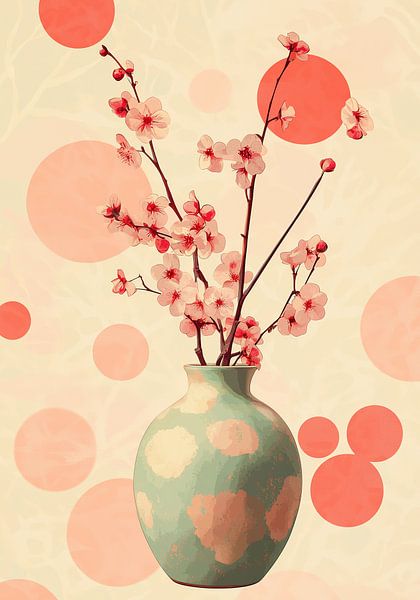 Pink Cherryblossoms &amp; Circles by Bianca ter Riet