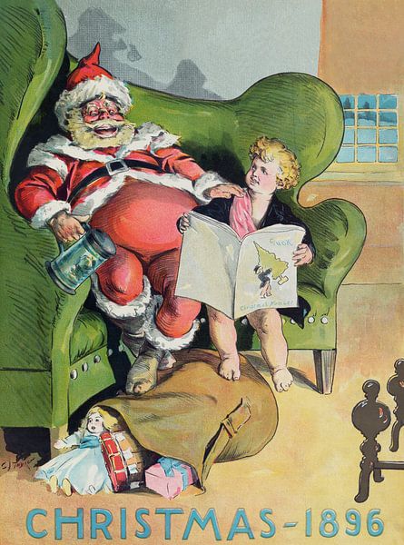 Retro-Weihnachtsposter von Hello Pompoyo