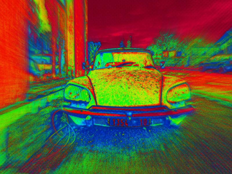 Citroën DS in hellen Farben von Yvonne Blokland