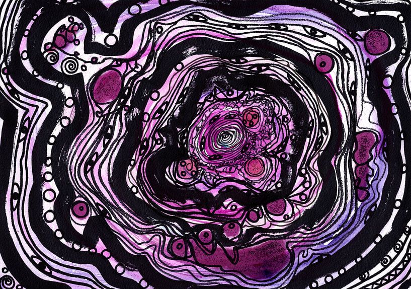 Purpurner Regen von MY HAPPY SOUL ART