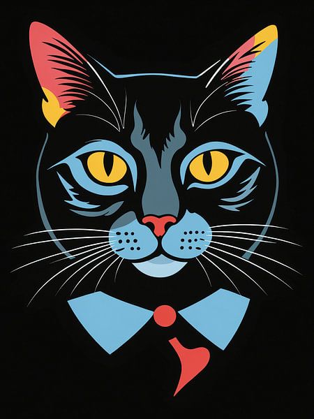 Elegant Meow by Hilde Remerie Photography and digital art