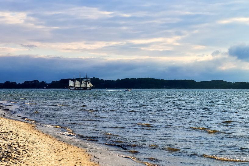 On the beach at the Baltic Sea on a sunny holiday day by MPfoto71