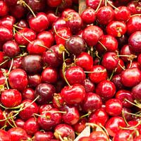 cerises, rouge, fruits, légumes, rouge