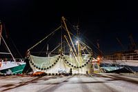 Hafen in Zoutkamp, Groningen, Niederlande