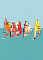 Planche à voile de la mer Baltique