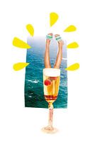 Champagne Summer Art Print Cheers!