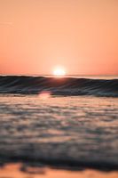 La vague du coucher du soleil