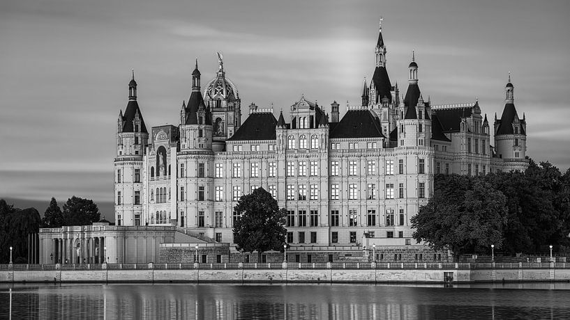 Le château de Schwerin en noir et blanc par Henk Meijer Photography