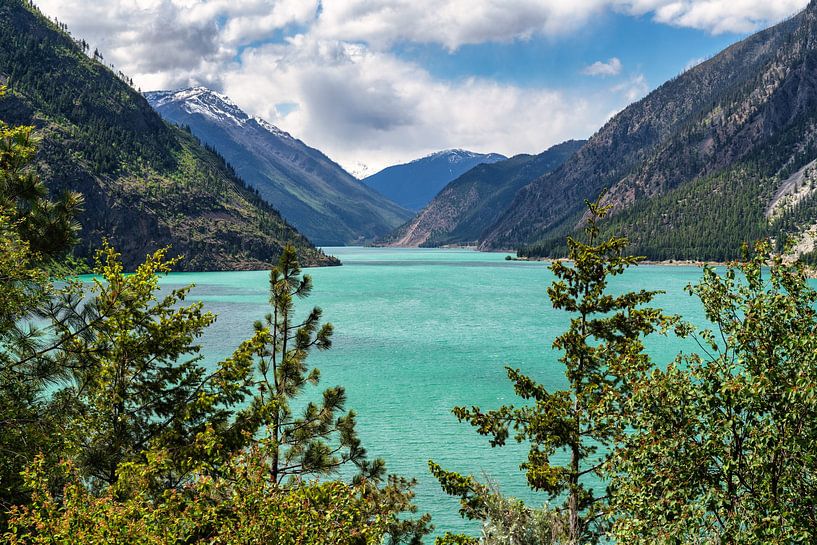 Türkisgrüner Seton Lake bei Lillooet in British Columbia, Kanada. von Sauerland-Fotos by Robin Deimel
