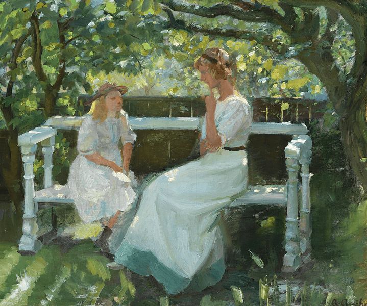 Anna Ancher, Im Garten, 1920er Jahre von Atelier Liesjes