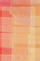 Peinture abstraite minimaliste en rose et jaune doux