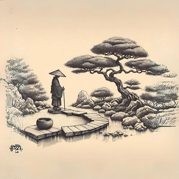 Dans mon jardin Zen par Hey Art!