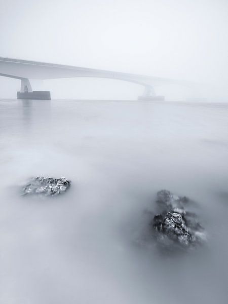 Pont zélandais brumeux et atmosphérique par Sander Grefte