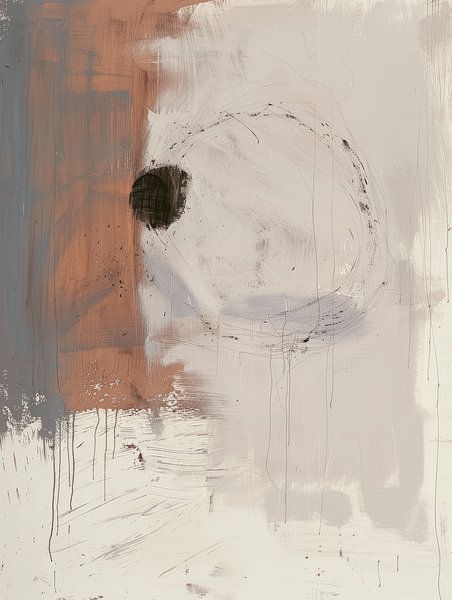 Moderne Abstraktion im Japandi und Wabi-Sabi Stil von Japandi Art Studio