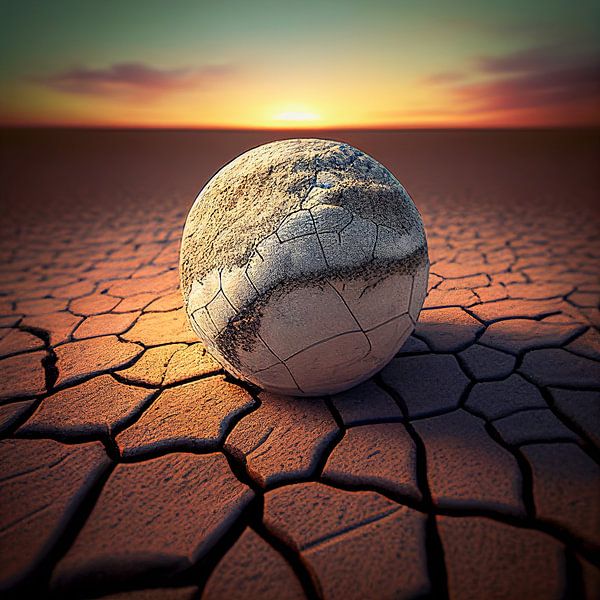 dry cracked earth climate change illustration by Animaflora PicsStock