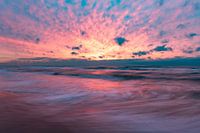 rosa Sonnenuntergang , Wijk aan Zee