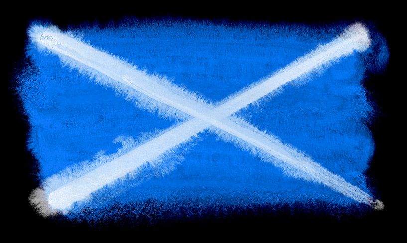 Symbolic national flag of Scotland by Achim Prill