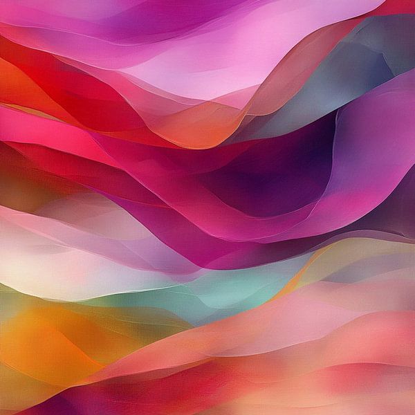 Colored waves van Ellen Novara-da Lima