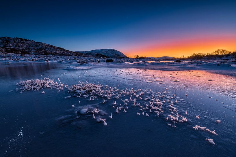 Coucher de soleil sur le Vesteralen, Norvège par Martijn Smeets