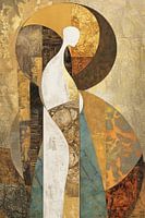 Beige Abstrakte Gelassenheit