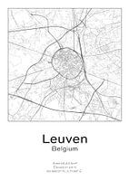 City map - Belgium - Leuven