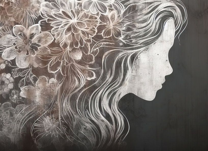 Porträt Banksy-Stil von Wunderbare Kunst