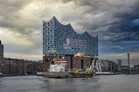 Vor der Elbphilharmonie