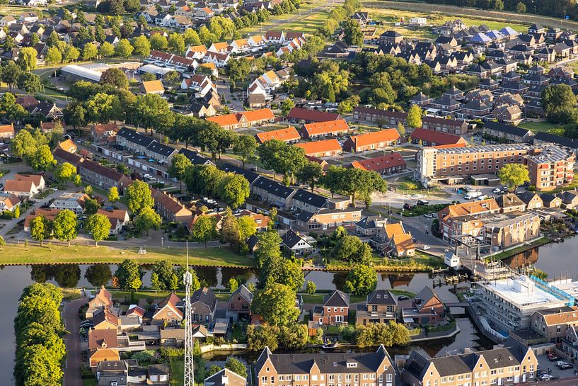 Coevorden, aerial view from a hot air balloon by Gert Hilbink