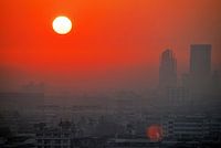 Sonnenaufgang in Bangkok