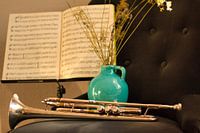 trumpet, still life