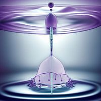 Hispeed water drop with a touch of AI