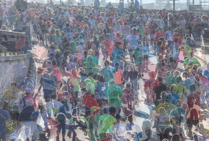 Coureur sur le marathon de Brême abstrait, Brême par Torsten Krüger