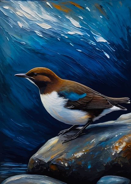 Weißkehl-Wasseramsel von MIROKKU