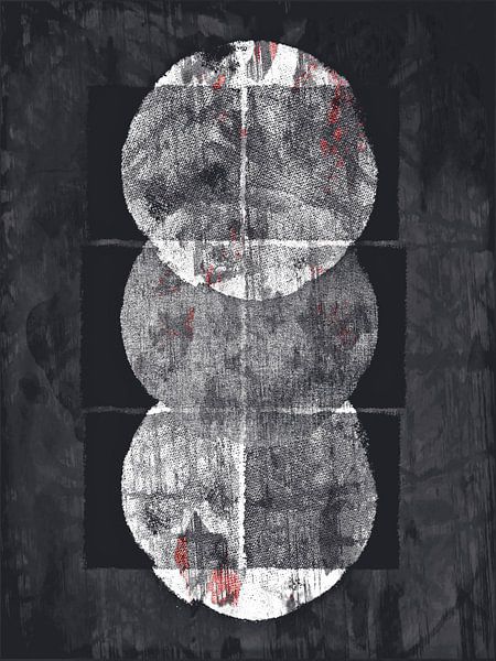 Abstrakte Geometrische Organische Formen IV von Mad Dog Art