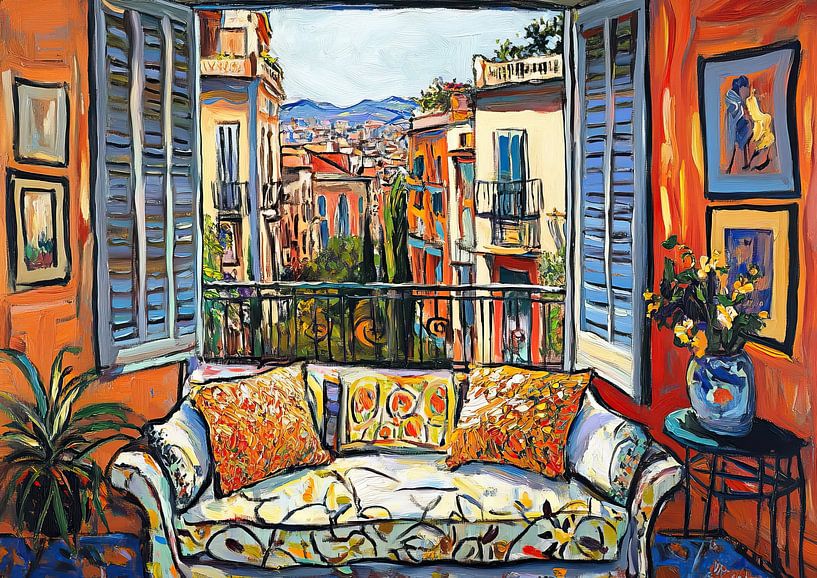 City Views | Colourful Views of the City by Eye catching paintings