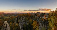 Sunset at the Bastei Bridge