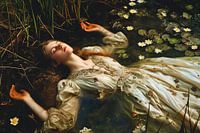 Orphelia - Photographie moderne basée sur l'œuvre multiétoilée de John Everett Millais